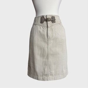 Women's 90's minimalist Lauren‎ Ralph Lauren  Size 8 Khaki Pencil Skirt Cotton